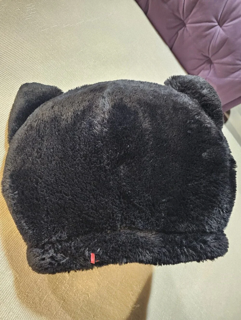 Dan Dee Plush Black & White Cat Head Toy